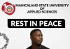 Student dies 12 days before his graduation day